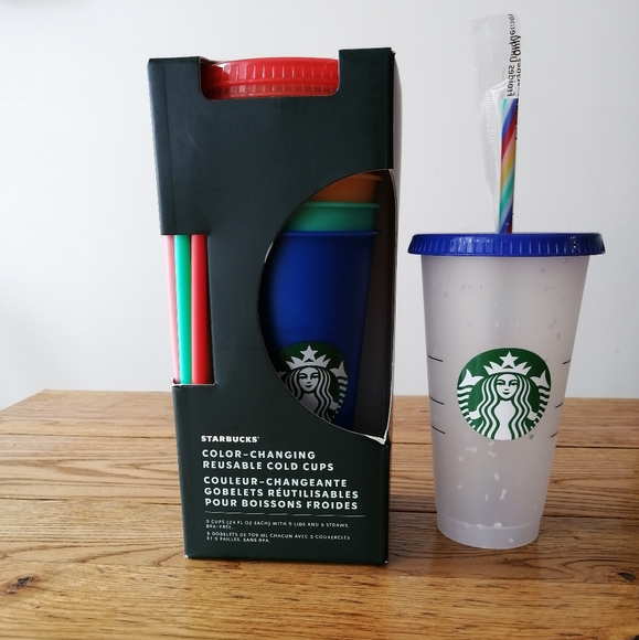 Starbucks color changing cold cups and confetti - Picture 1 of 1